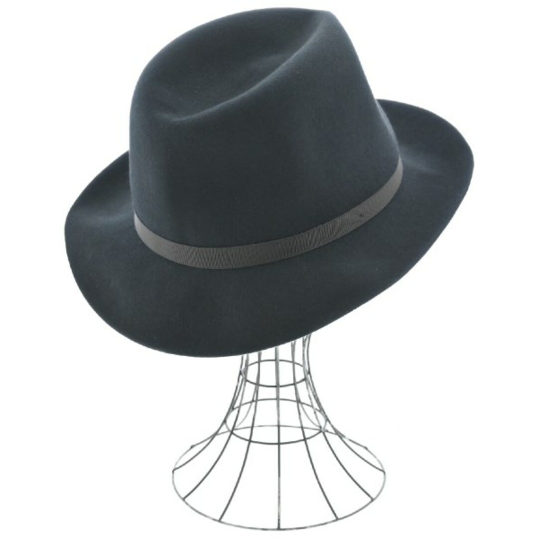 Borsalino - Borsalino ボルサリーノ ハット - 黒 【古着 Borsalino - Borsalino ボルサリーノ ハット - 黒 【古着