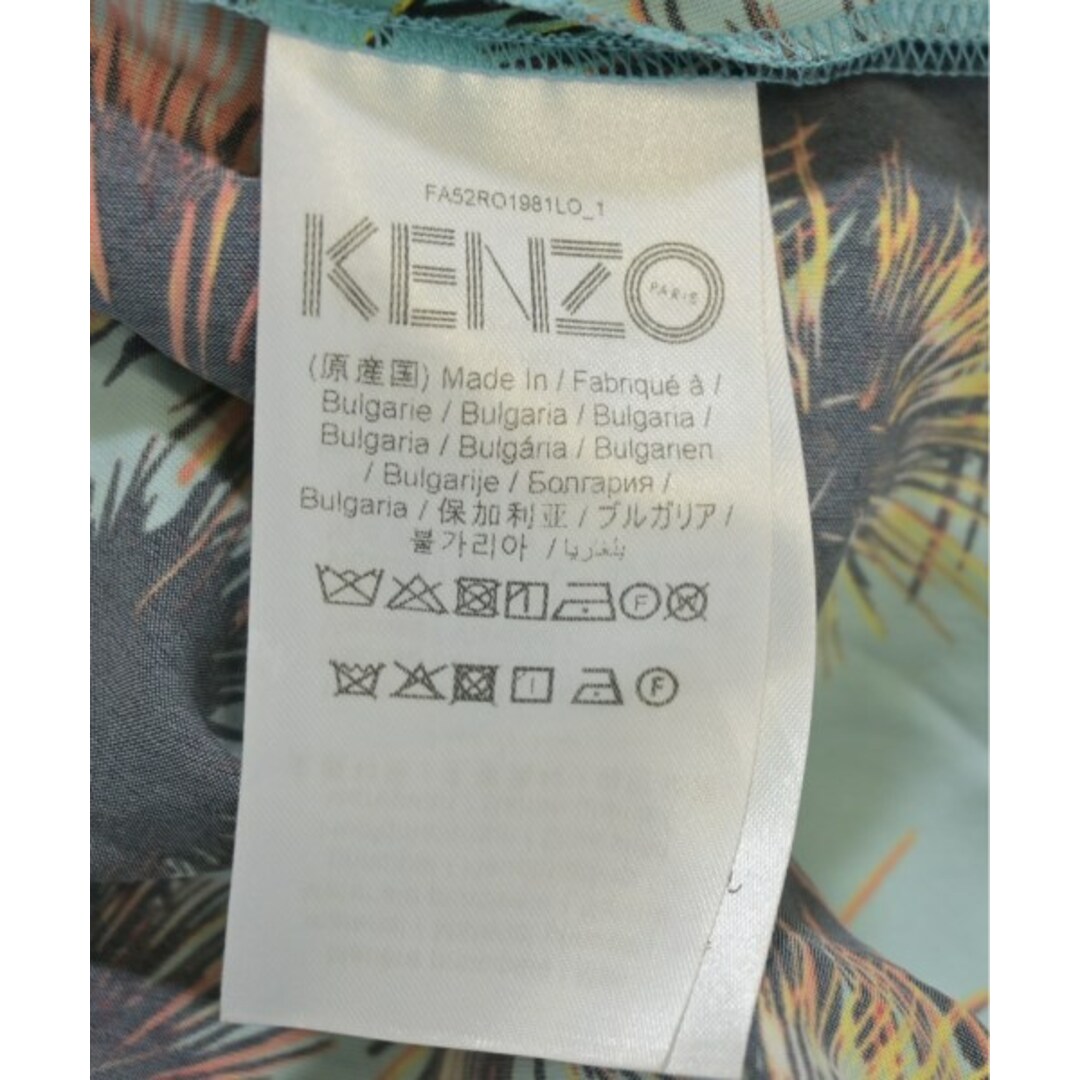 KENZO - KENZO ケンゾー ワンピース 36(XS位) 青x黒xオレンジ等 KENZO - KENZO ケンゾー ワンピース 36(XS位) 青x黒xオレンジ等
