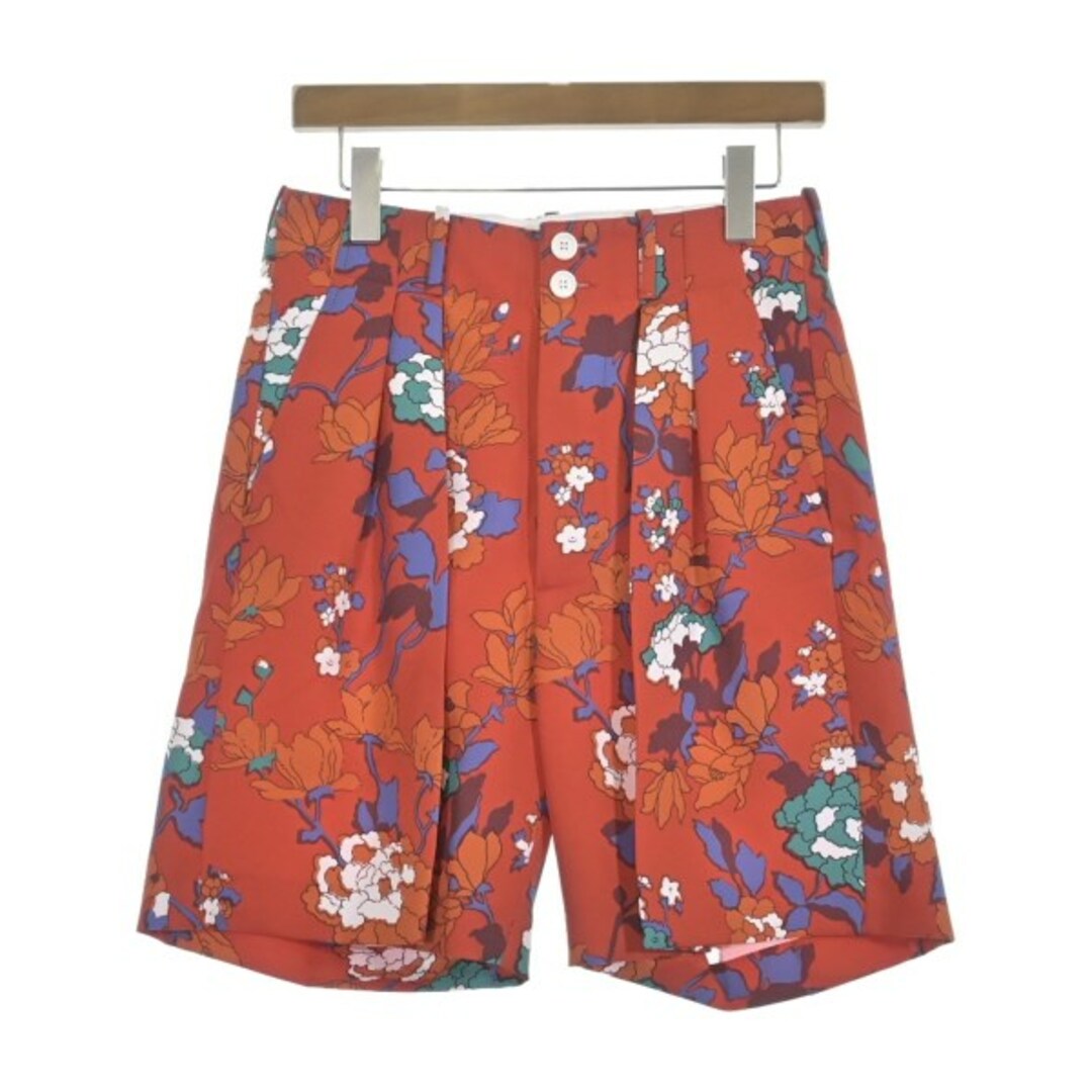 Plan C - PLAN C ショートパンツ 38(S位) 赤xオレンジx青等(花柄 Plan C - PLAN C ショートパンツ 38(S位) 赤xオレンジx青等(花柄