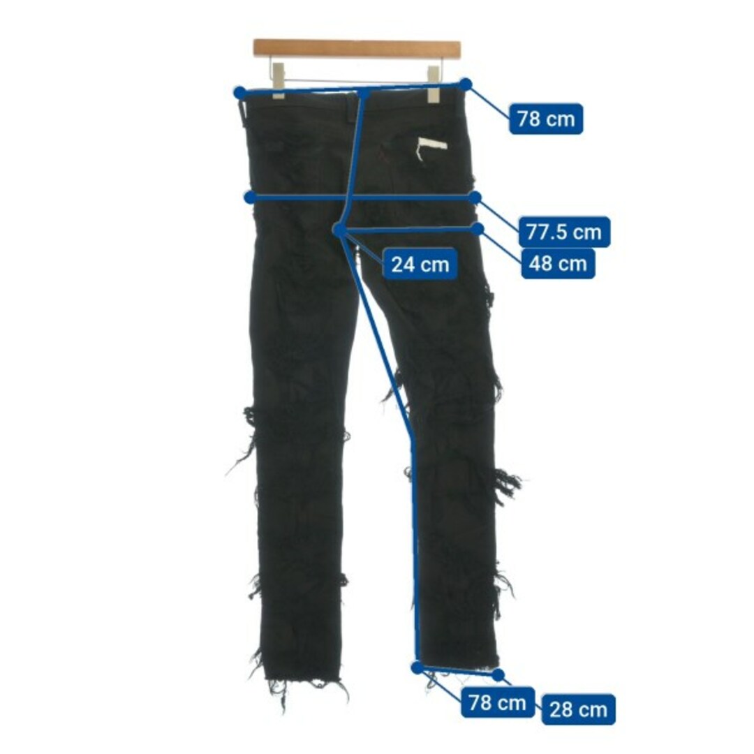 INNOCENCE NYC デニムパンツ 30(M位) 黒 【古着】【中古】の通販 INNOCENCE NYC デニムパンツ 30(M位) 黒 【古着】【中古】の通販