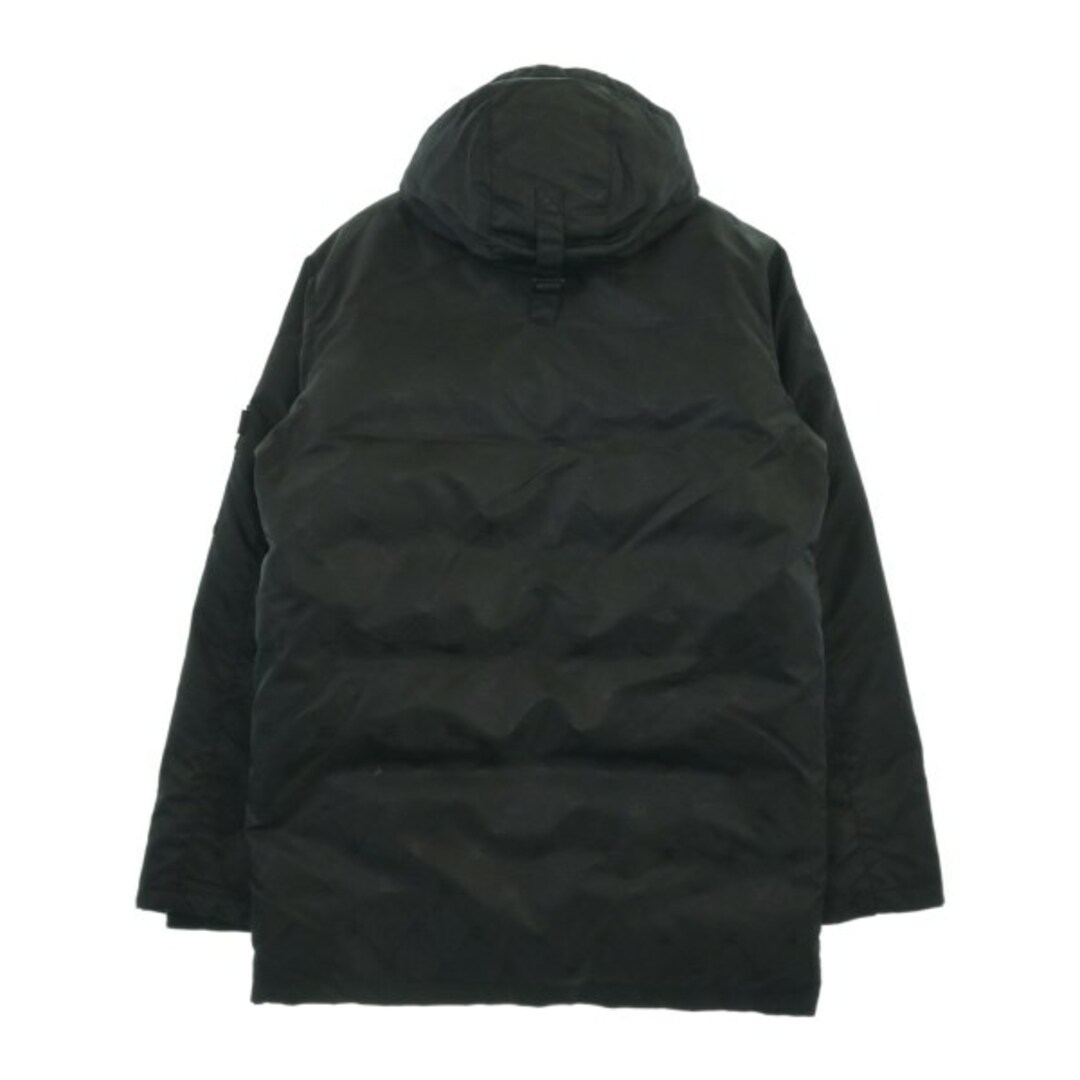 STUSSY - STUSSY ステューシー ダウンコート L 黒(総柄) 【古着 STUSSY - STUSSY ステューシー ダウンコート L 黒(総柄) 【古着