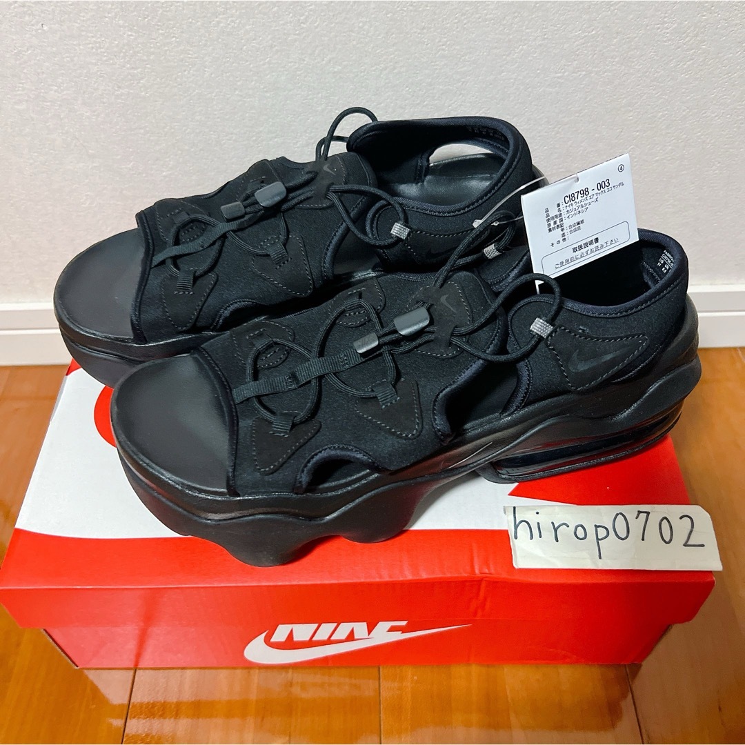 NIKE - ナイキ エアマックス ココ サンダル ブラック 28cm 新品 NIKE - ナイキ エアマックス ココ サンダル ブラック 28cm 新品