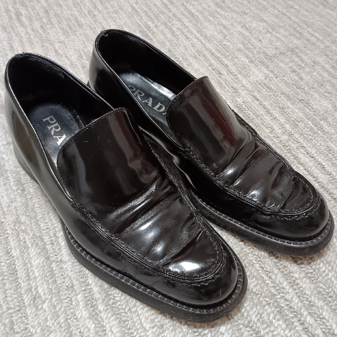 PRADA - PRADA プラダ ローファー レディース 37 24cm 程度 PRADA - PRADA プラダ ローファー レディース 37 24cm 程度