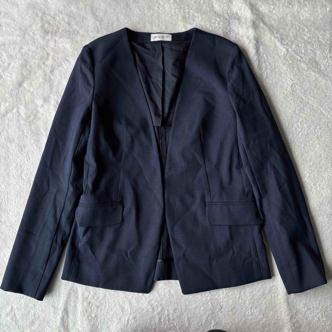 PLST - ✨極美品✨PLST プラステ スーツ ノーカラー パンツ PLST - ✨極美品✨PLST プラステ スーツ ノーカラー パンツ