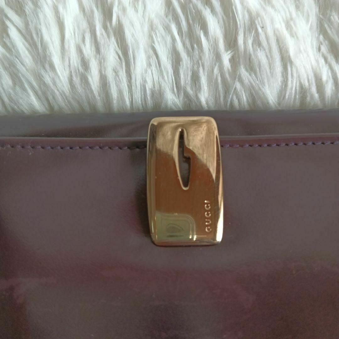GUCCI - 【GUCCI】グッチ 長財布 財布 エナメル ブラウン系 ✨の GUCCI - 【GUCCI】グッチ 長財布 財布 エナメル ブラウン系 ✨の