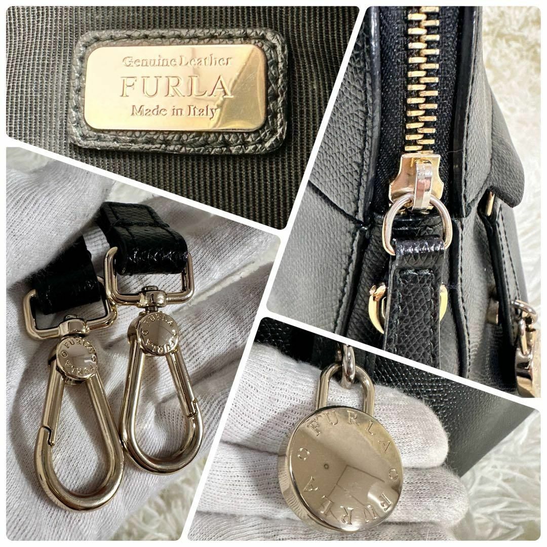 FURLA - 【美品】 FURLA フルラ パイパー M ブラック ショルダー FURLA - 【美品】 FURLA フルラ パイパー M ブラック ショルダー