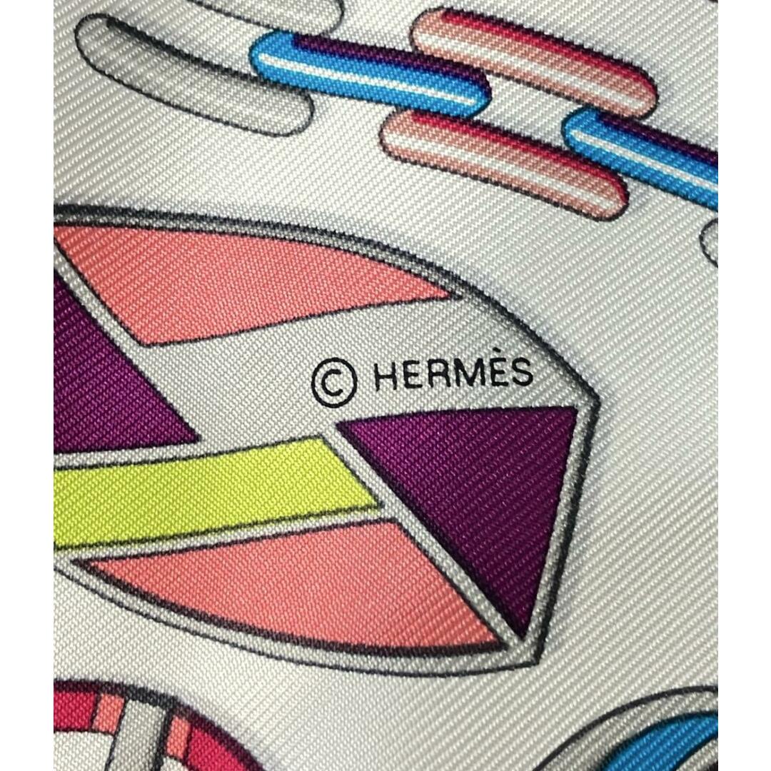 HERMES - 美品 エルメス HERMES スカーフ プチカレ シルク100 HERMES - 美品 エルメス HERMES スカーフ プチカレ シルク100