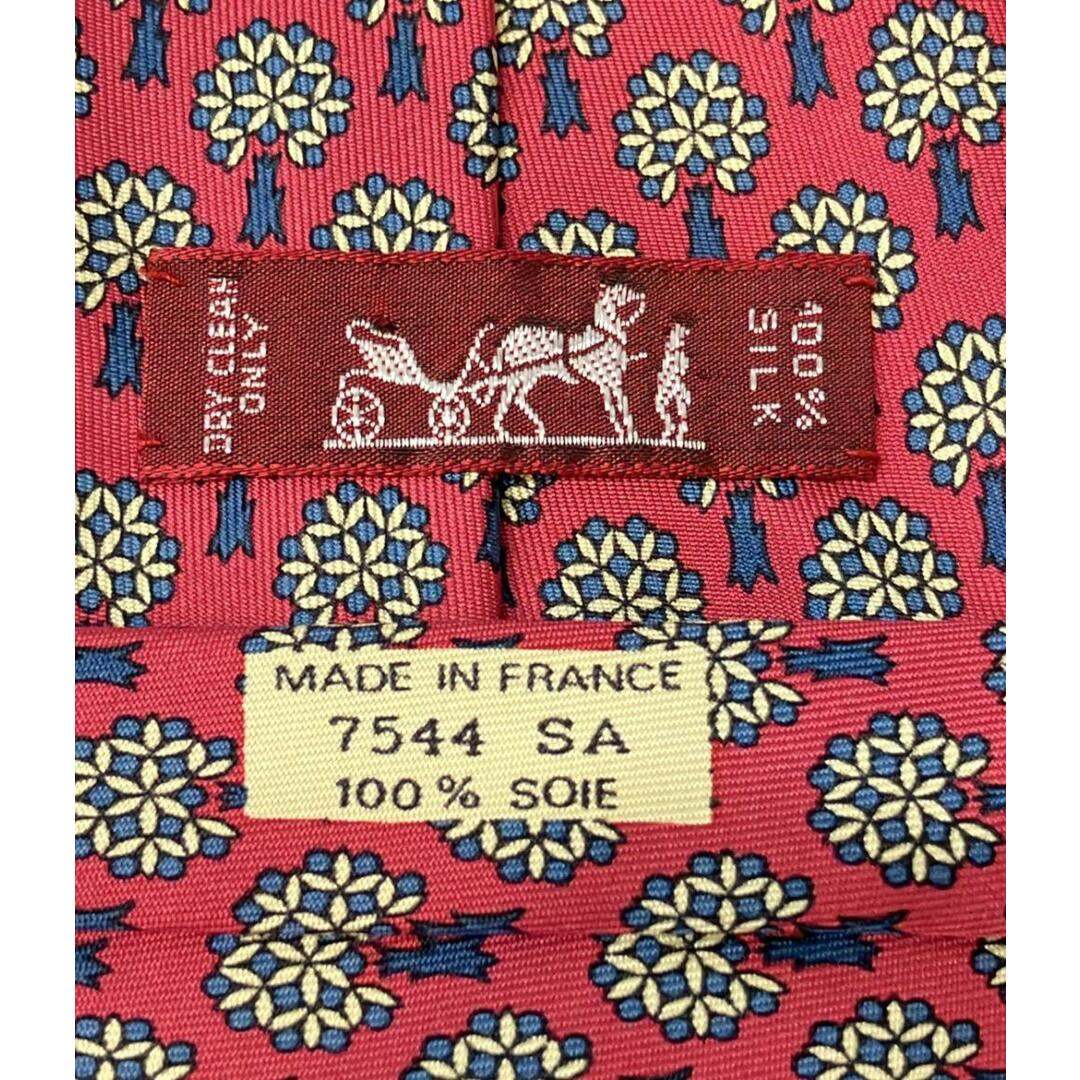 HERMES - 美品 エルメス HERMES ネクタイ シルク100%総柄 メンズ HERMES - 美品 エルメス HERMES ネクタイ シルク100%総柄 メンズ