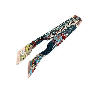 HERMES - エルメス HERMES ツイリースカーフ シルク100% 杖傘と HERMES - エルメス HERMES ツイリースカーフ シルク100% 杖傘と
