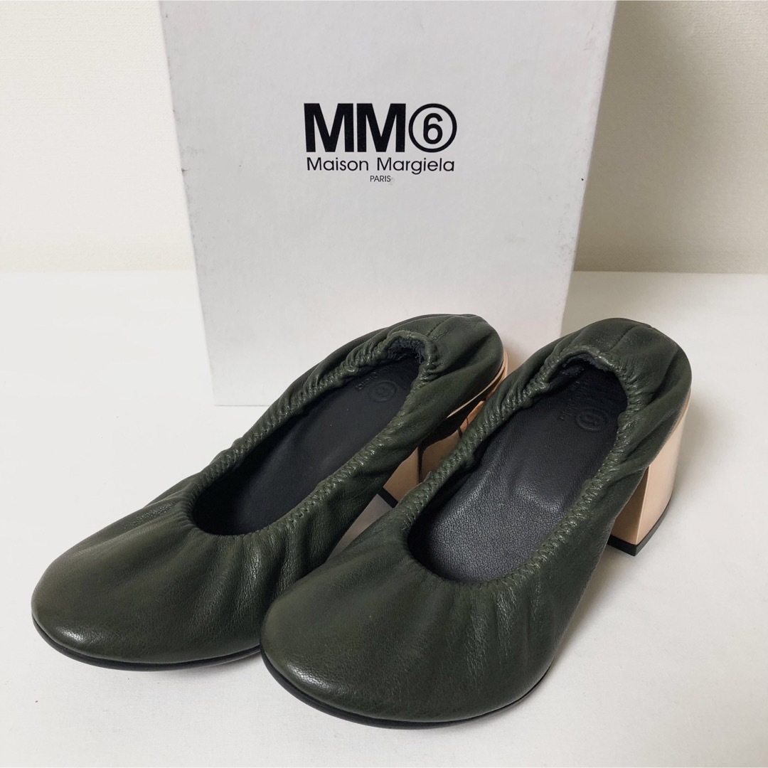 MM6 - MM6 メゾンマルジェラ レザーパンプス S40WL0016 メタル