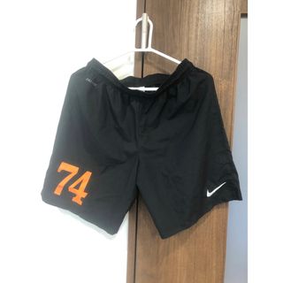 NIKE サッカー　バスケショートパンツ　74番　XL