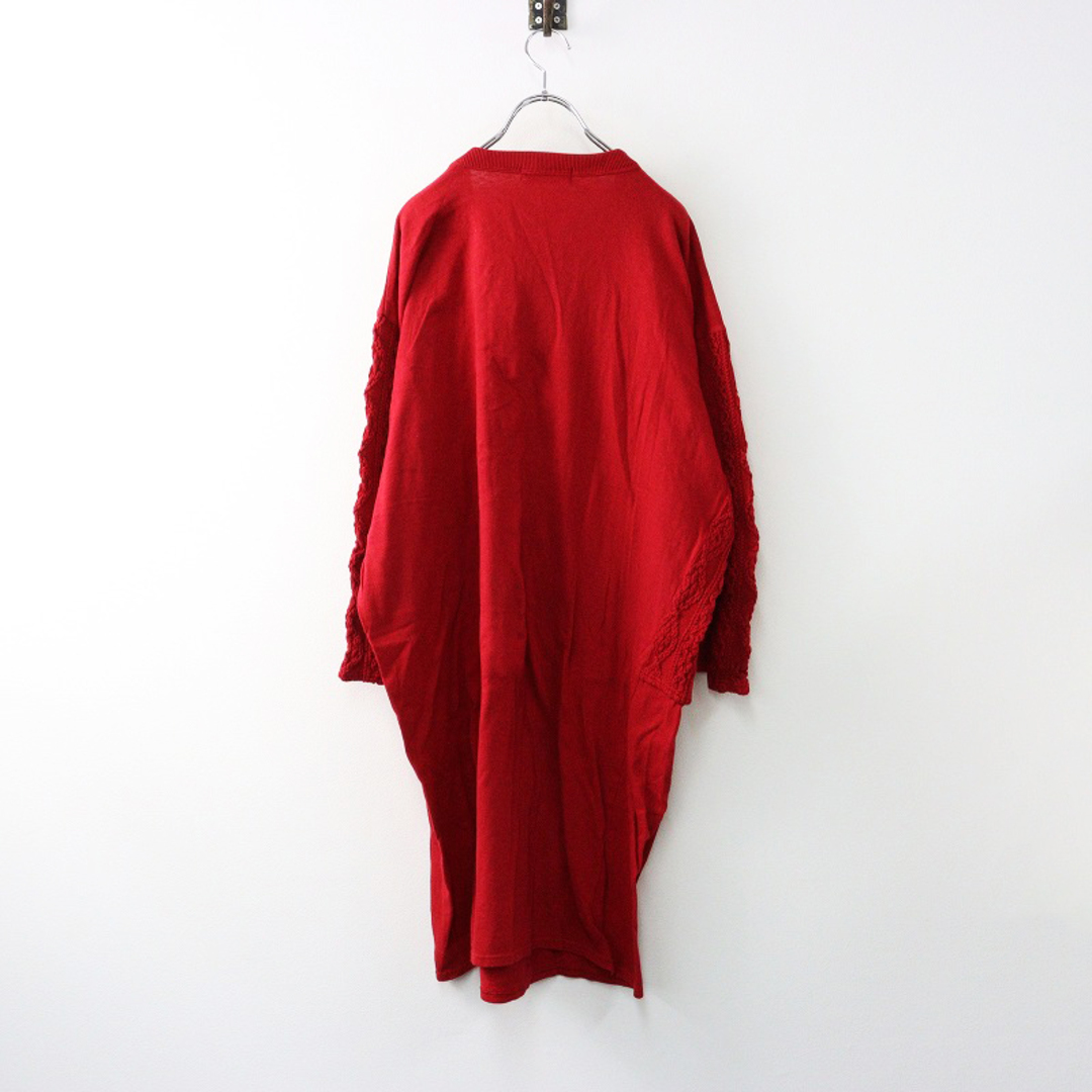 ZUCCa - ズッカ ZUCCa 柄編みニット切替コットンワンピース M ZUCCa - ズッカ ZUCCa 柄編みニット切替コットンワンピース M