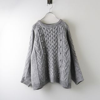 URBAN RESEARCH DOORS - ニットコールドルマンスリーブ MOCHAの