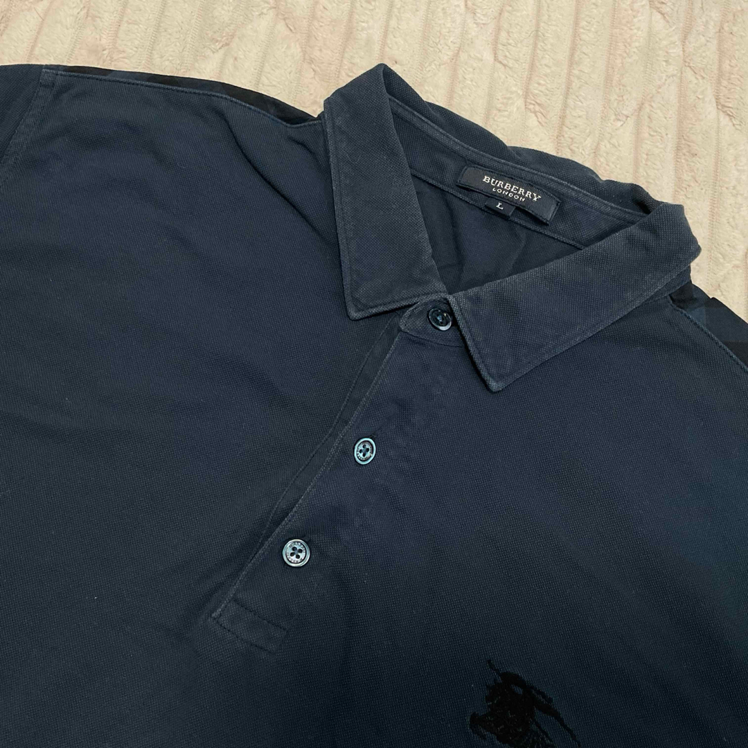 BURBERRY - メンズ L バーバリーロンドン ポロシャツの通販 by BURBERRY - メンズ L バーバリーロンドン ポロシャツの通販 by