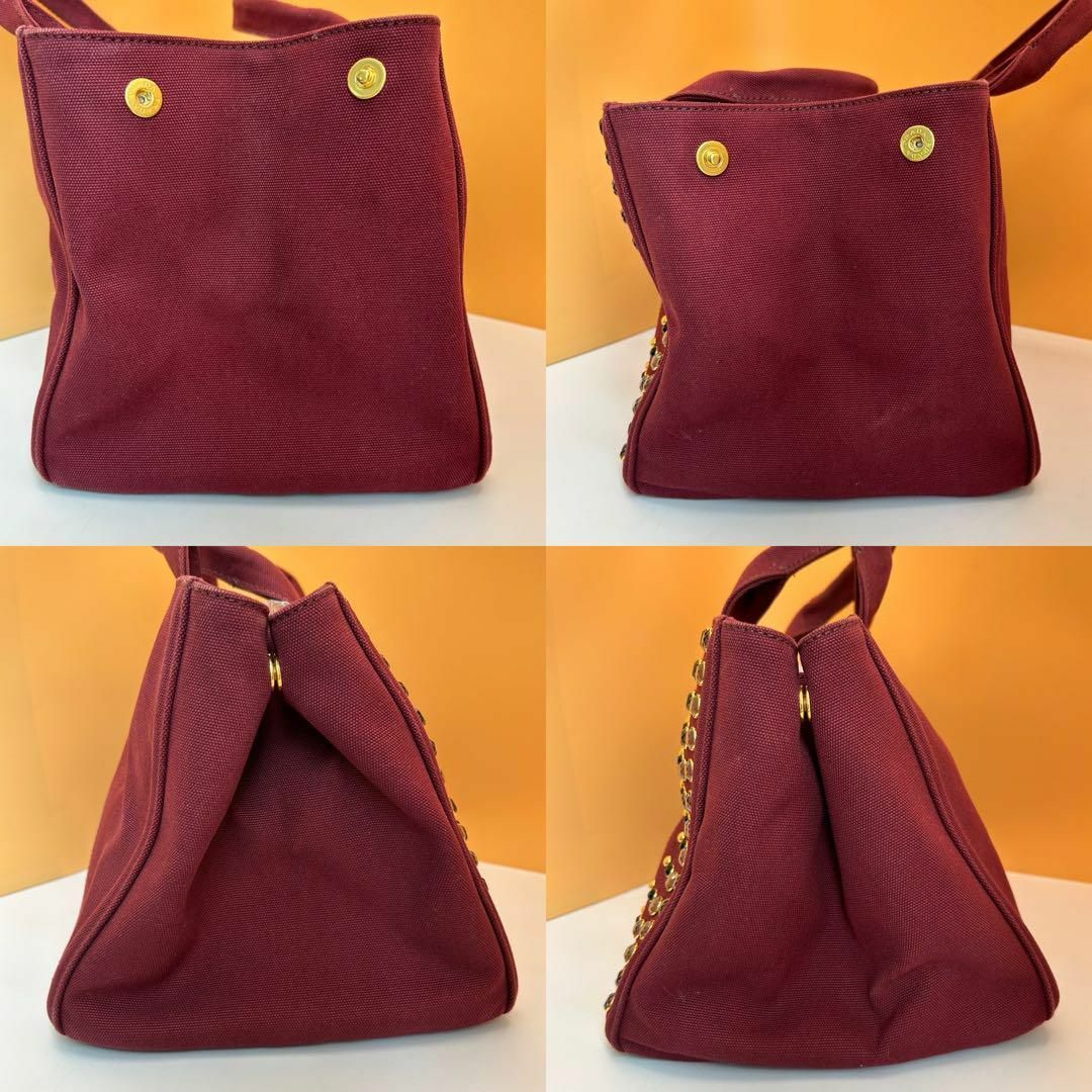 PRADA - 【美品】プラダ カナパ キャンバス ビジュー トート PRADA - 【美品】プラダ カナパ キャンバス ビジュー トート