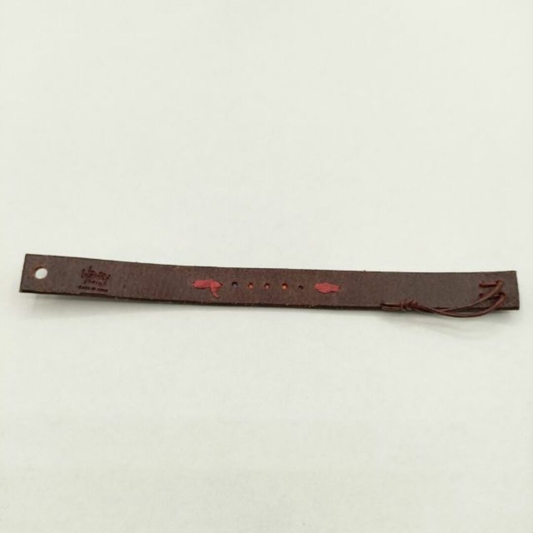 HENRY CUIR 未使用品 レザー ビーズ ブレスレット ブラウン HENRY CUIR 未使用品 レザー ビーズ ブレスレット ブラウン