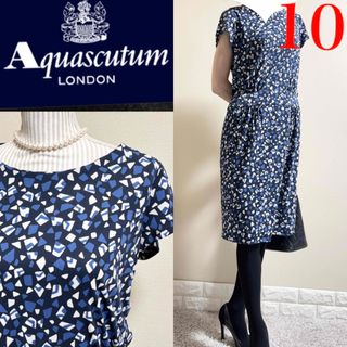 AQUA SCUTUM - AQUASCUTUM アクアスキュータム ワンピース 6(XS AQUA SCUTUM - AQUASCUTUM アクアスキュータム ワンピース 6(XS