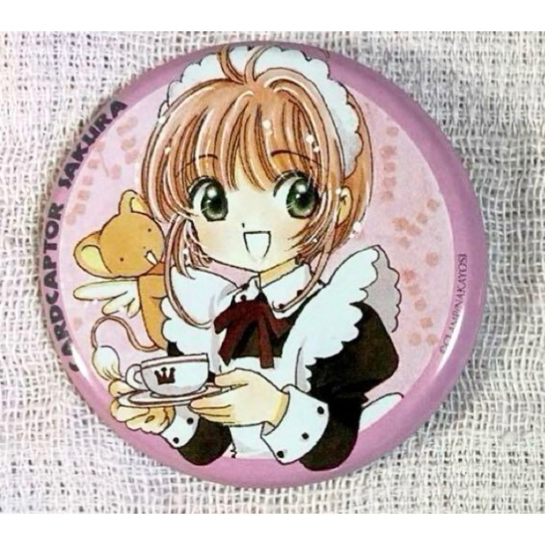 レア　カードキャプターさくら　さくらフェスティバル　2000　缶バッジ　木之本桜