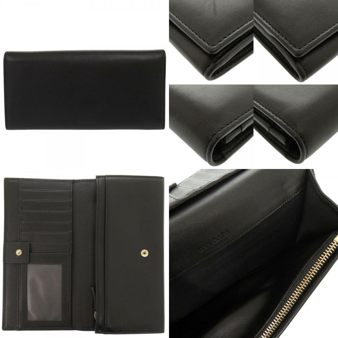 BVLGARI - 美品 ブルガリ コローレ 32403 レザー ブラック 長 BVLGARI - 美品 ブルガリ コローレ 32403 レザー ブラック 長