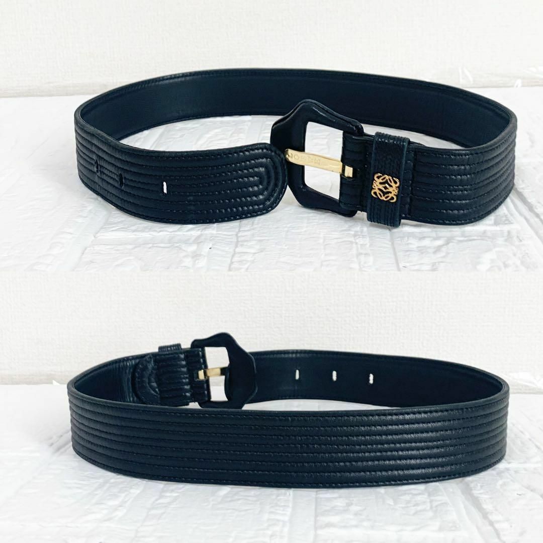 LOEWE - 美品 LOEWE ロエベ アナグラム ベルト ゴールド LOEWE - 美品 LOEWE ロエベ アナグラム ベルト ゴールド