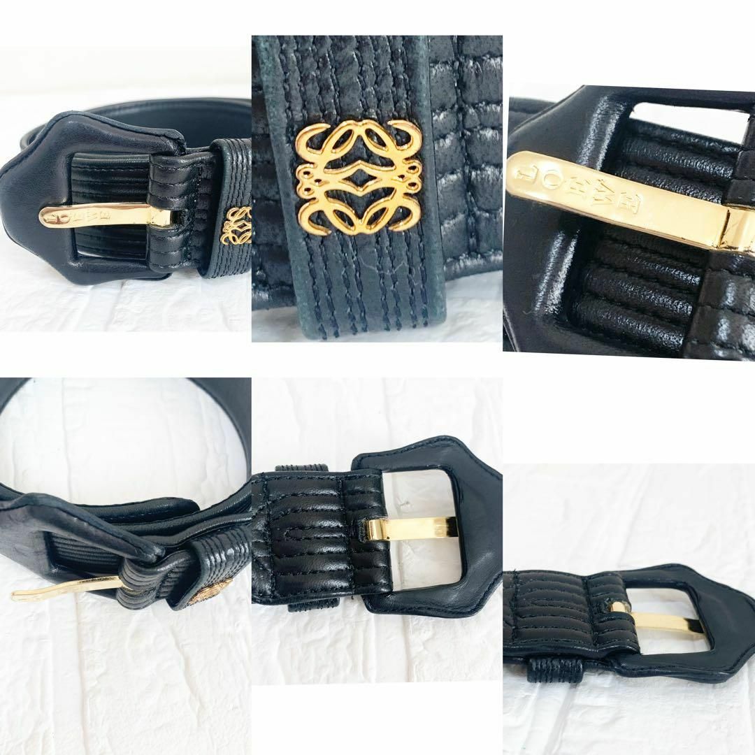 LOEWE - 美品 LOEWE ロエベ アナグラム ベルト ゴールド LOEWE - 美品 LOEWE ロエベ アナグラム ベルト ゴールド