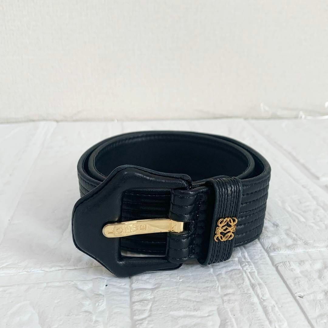 LOEWE - 美品 LOEWE ロエベ アナグラム ベルト ゴールド LOEWE - 美品 LOEWE ロエベ アナグラム ベルト ゴールド