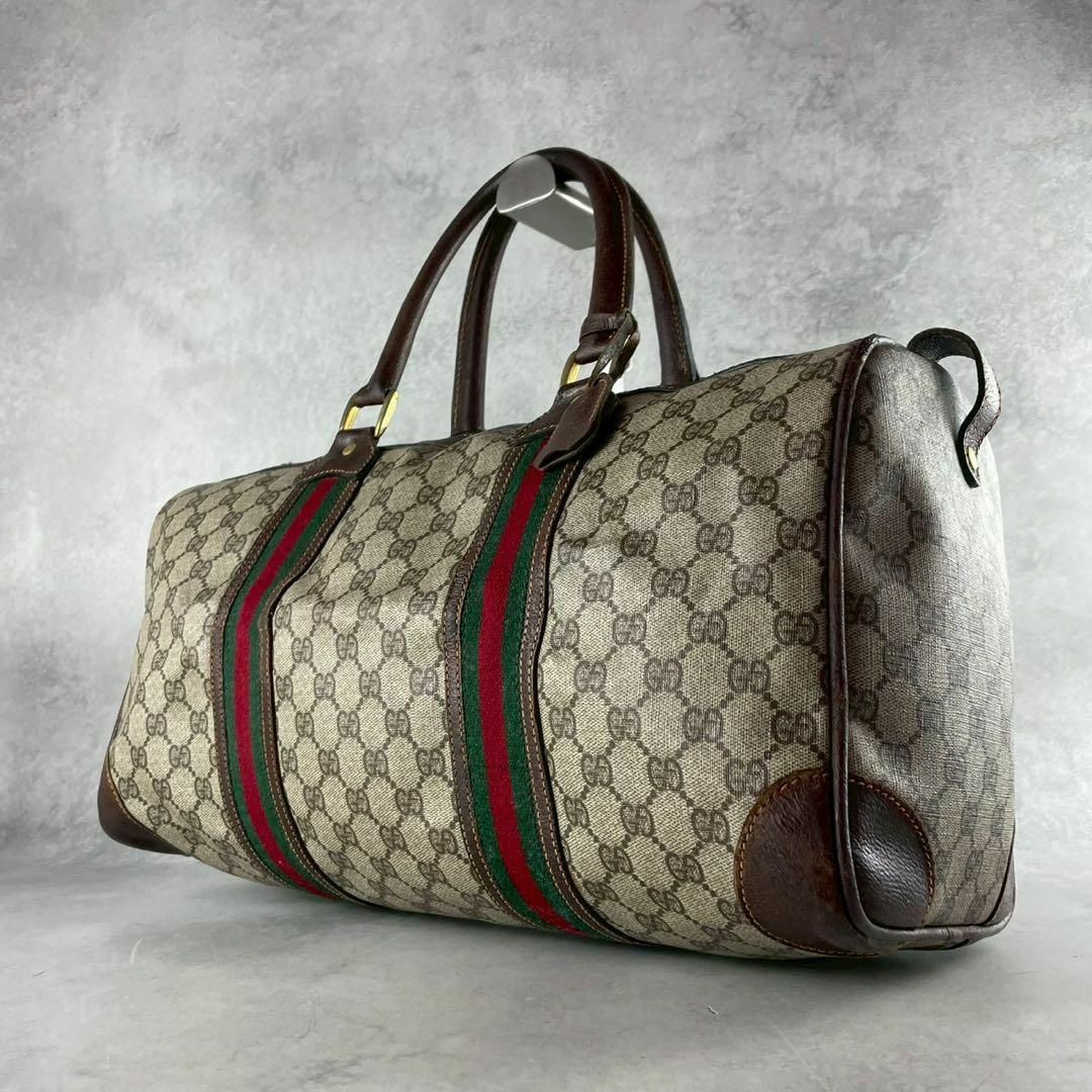 GUCCI - 美品✨GUCCI バンド ボストンバッグ gg シェリー PVC GUCCI - 美品✨GUCCI バンド ボストンバッグ gg シェリー PVC