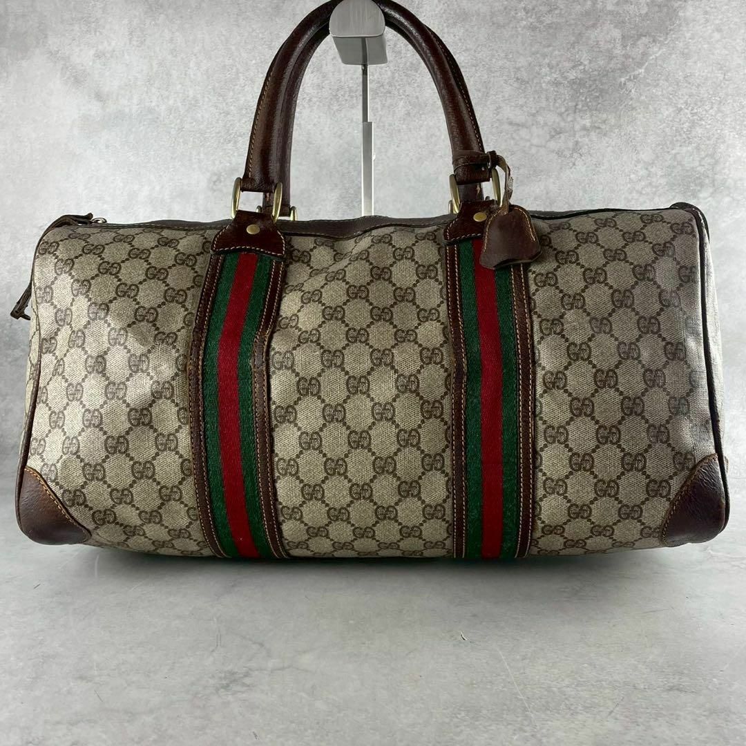 GUCCI - 美品✨GUCCI バンド ボストンバッグ gg シェリー PVC GUCCI - 美品✨GUCCI バンド ボストンバッグ gg シェリー PVC