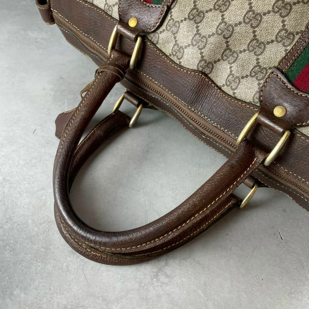 GUCCI - 美品✨GUCCI バンド ボストンバッグ gg シェリー PVC GUCCI - 美品✨GUCCI バンド ボストンバッグ gg シェリー PVC