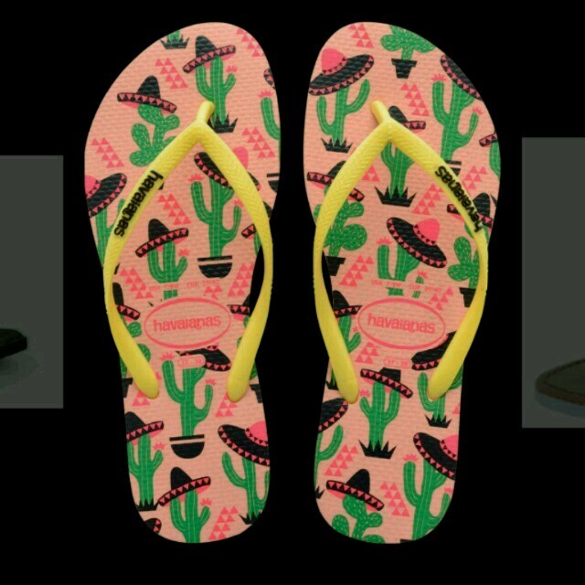 havaianas(ハワイアナス)の♡新品・未使用オーストラリアByronbayサボテン柄ハワイアナスビーチサンダル レディースの靴/シューズ(ビーチサンダル)の商品写真