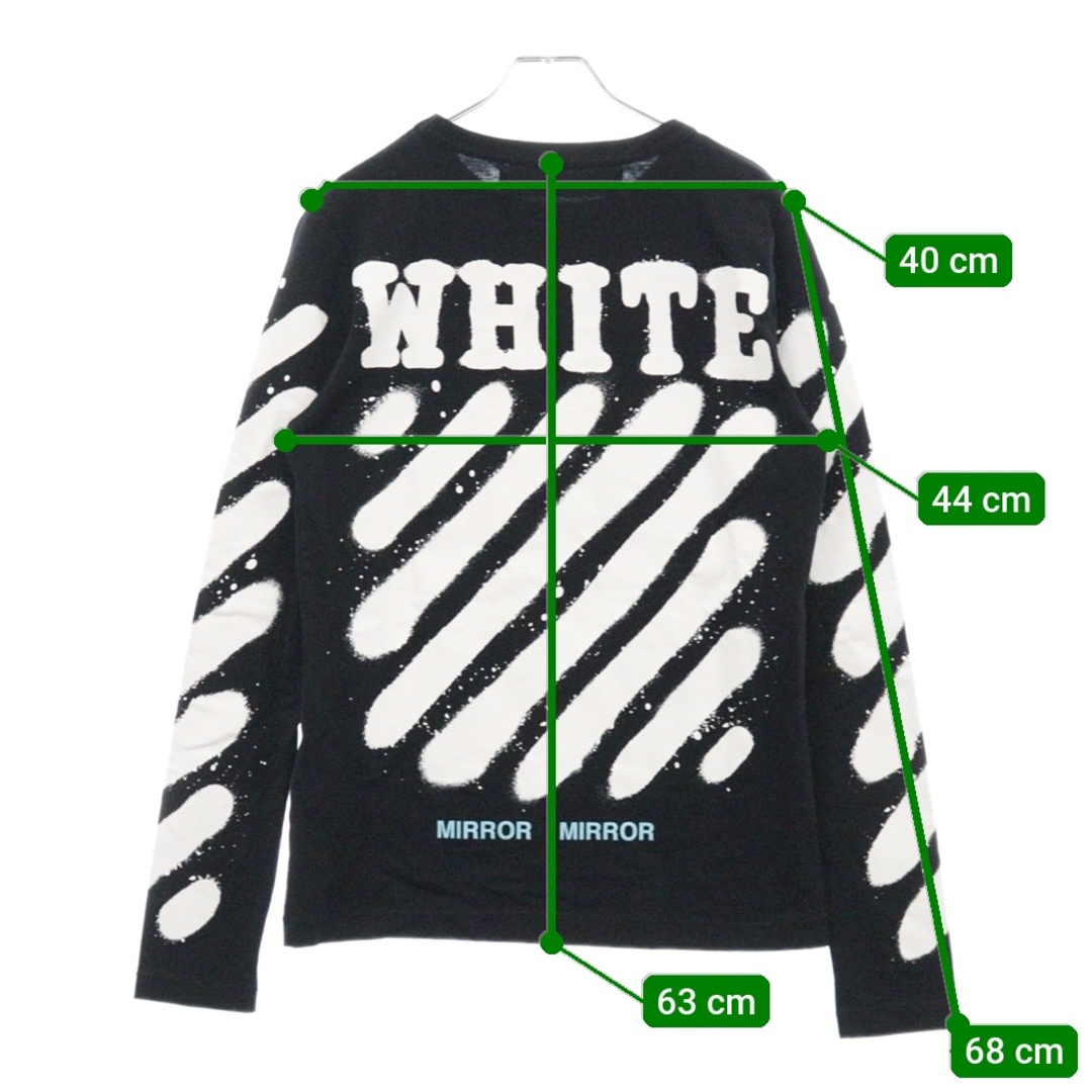 Off-White - OFF-WHITE オフホワイト 17SS Diag Spray L/S T Off-White - OFF-WHITE オフホワイト 17SS Diag Spray L/S T