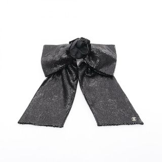 CHANEL - 値下げ!新品 新作 シャネル ロゴリボンバレッタ 黒 CHANEL - 値下げ!新品 新作 シャネル ロゴリボンバレッタ 黒