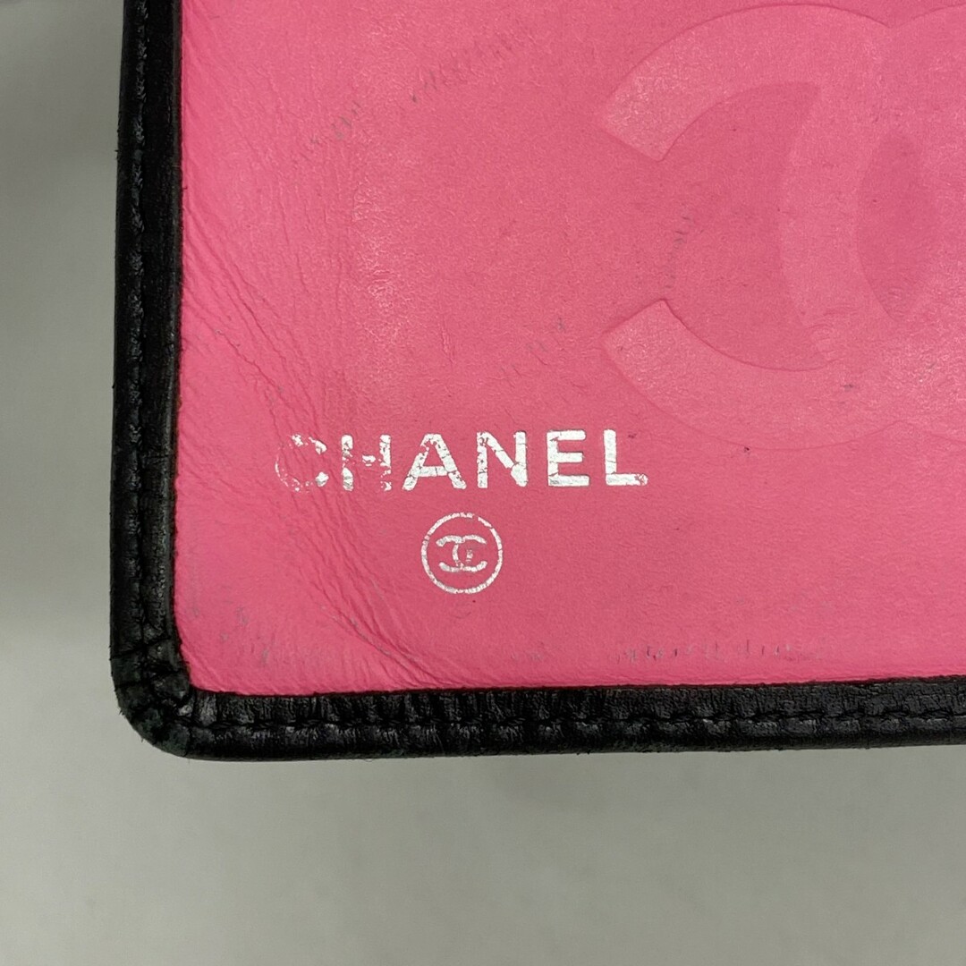 CHANEL - 【5da1345】シャネル 長財布 カンボン ラムスキン CHANEL - 【5da1345】シャネル 長財布 カンボン ラムスキン