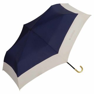 【数量限定】Wpc. 雨傘 折りたたみ傘 切り継ぎプレーン ミニ ネイビー 晴雨(その他)