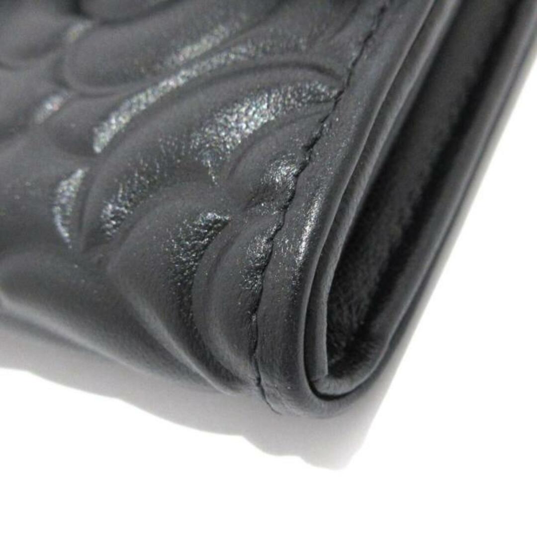 CHANEL - CHANEL(シャネル) 長財布 カメリア A82283 黒 エンボス CHANEL - CHANEL(シャネル) 長財布 カメリア A82283 黒 エンボス