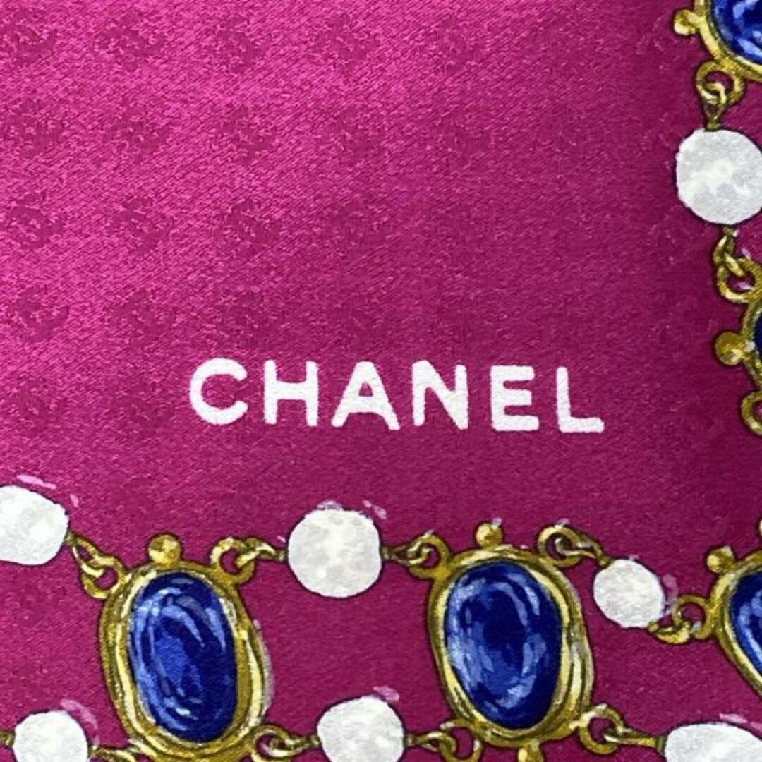 CHANEL - CHANEL(シャネル) スカーフ美品 - ピンクパープル CHANEL - CHANEL(シャネル) スカーフ美品 - ピンクパープル