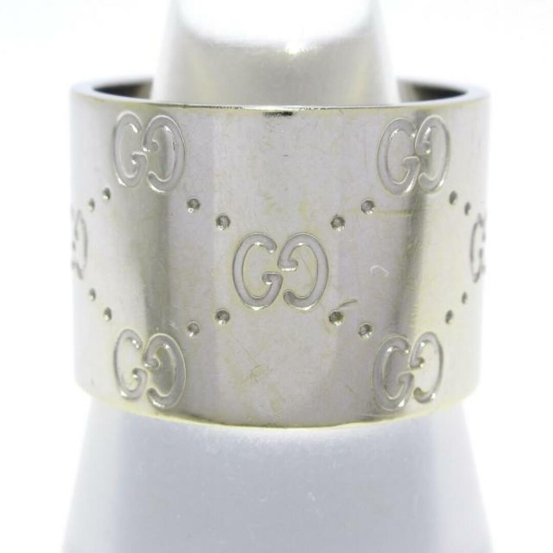 GUCCI - GUCCI(グッチ) リング 14 アイコンワイド K18WG 総重量 GUCCI - GUCCI(グッチ) リング 14 アイコンワイド K18WG 総重量