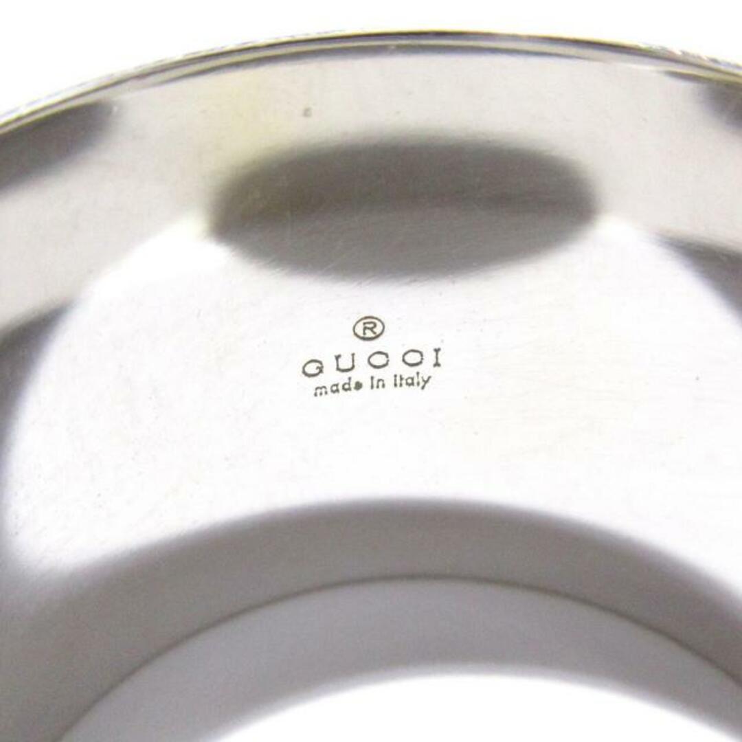 GUCCI - GUCCI(グッチ) リング 14 アイコンワイド K18WG 総重量 GUCCI - GUCCI(グッチ) リング 14 アイコンワイド K18WG 総重量