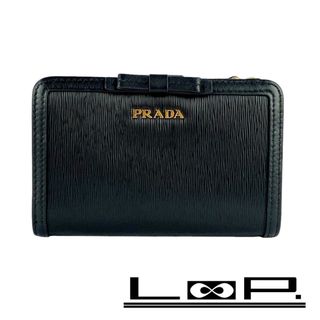 PRADA - 極美品✨プラダ ラウンドファスナー 長財布 エナメルの PRADA - 極美品✨プラダ ラウンドファスナー 長財布 エナメルの