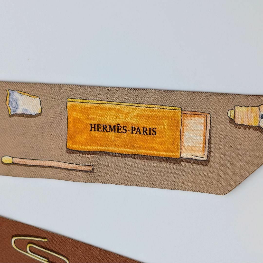 HERMES - 美品 エルメス ツイリー イン・ザ・ポケットブラウン HERMES - 美品 エルメス ツイリー イン・ザ・ポケットブラウン