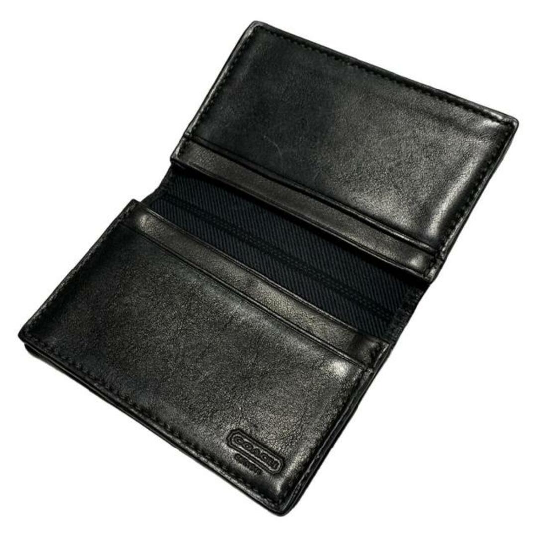 COACH - COACH(コーチ) 名刺入れ - 黒 レザーの通販 by ブラン COACH - COACH(コーチ) 名刺入れ - 黒 レザーの通販 by ブラン