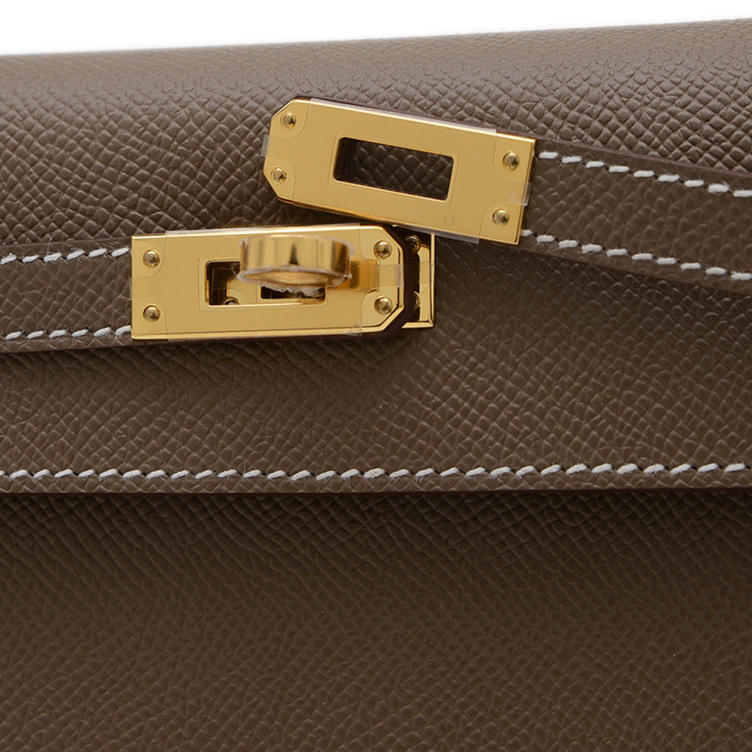 HERMES - エルメス ケリー25 外縫い エプソン エトゥープ HERMES - エルメス ケリー25 外縫い エプソン エトゥープ