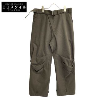 ザヴィリディアン(The Viridi-anne)のザ ヴィリディアン ｶｰｷ ｳｰﾙｺｯﾄﾝ SHARKSKIN WIDE TROUSERS 4(その他)