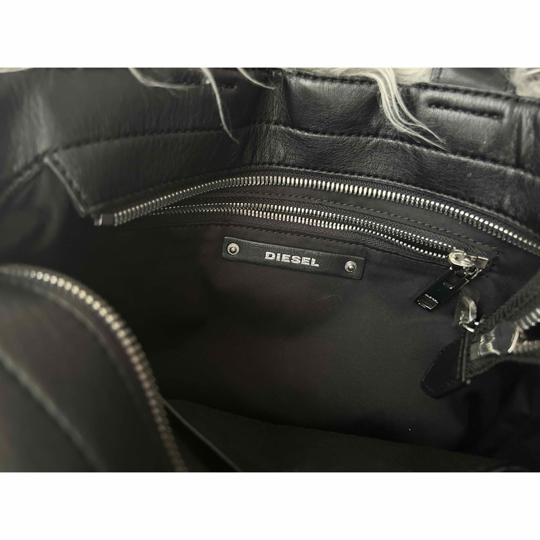 DIESEL - DIESEL ディーゼル ファー トートバッグ ショルダー DIESEL - DIESEL ディーゼル ファー トートバッグ ショルダー