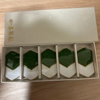 香蘭社 - 宮内庁御用達 香蘭社 陶器 箸置き はしおき 5個セット 香蘭社 - 宮内庁御用達 香蘭社 陶器 箸置き はしおき 5個セット