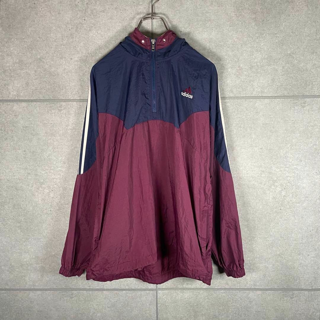adidas - old adidas アノラックパーカー 万国旗タグ 90s 白 adidas - old adidas アノラックパーカー 万国旗タグ 90s 白