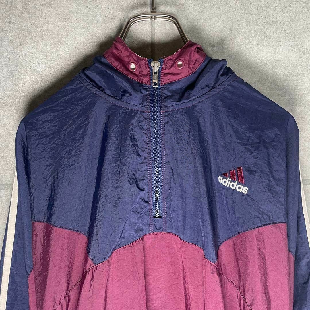 adidas - old adidas アノラックパーカー 万国旗タグ 90s 白 adidas - old adidas アノラックパーカー 万国旗タグ 90s 白