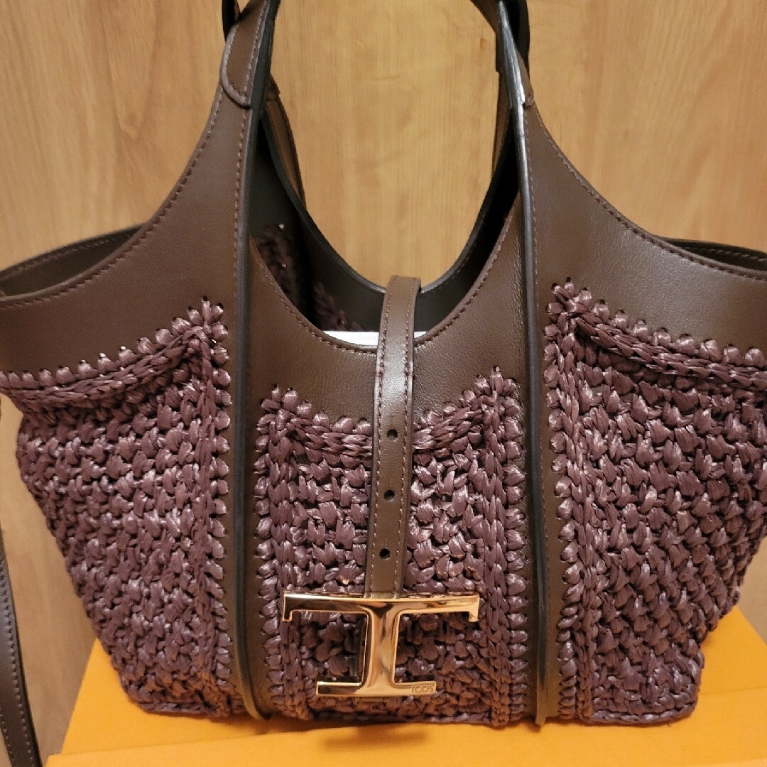 TOD'S - TOD'Sラフィアバッグの通販 by タマちゃん's shop TOD'S - TOD'Sラフィアバッグの通販 by タマちゃん's shop