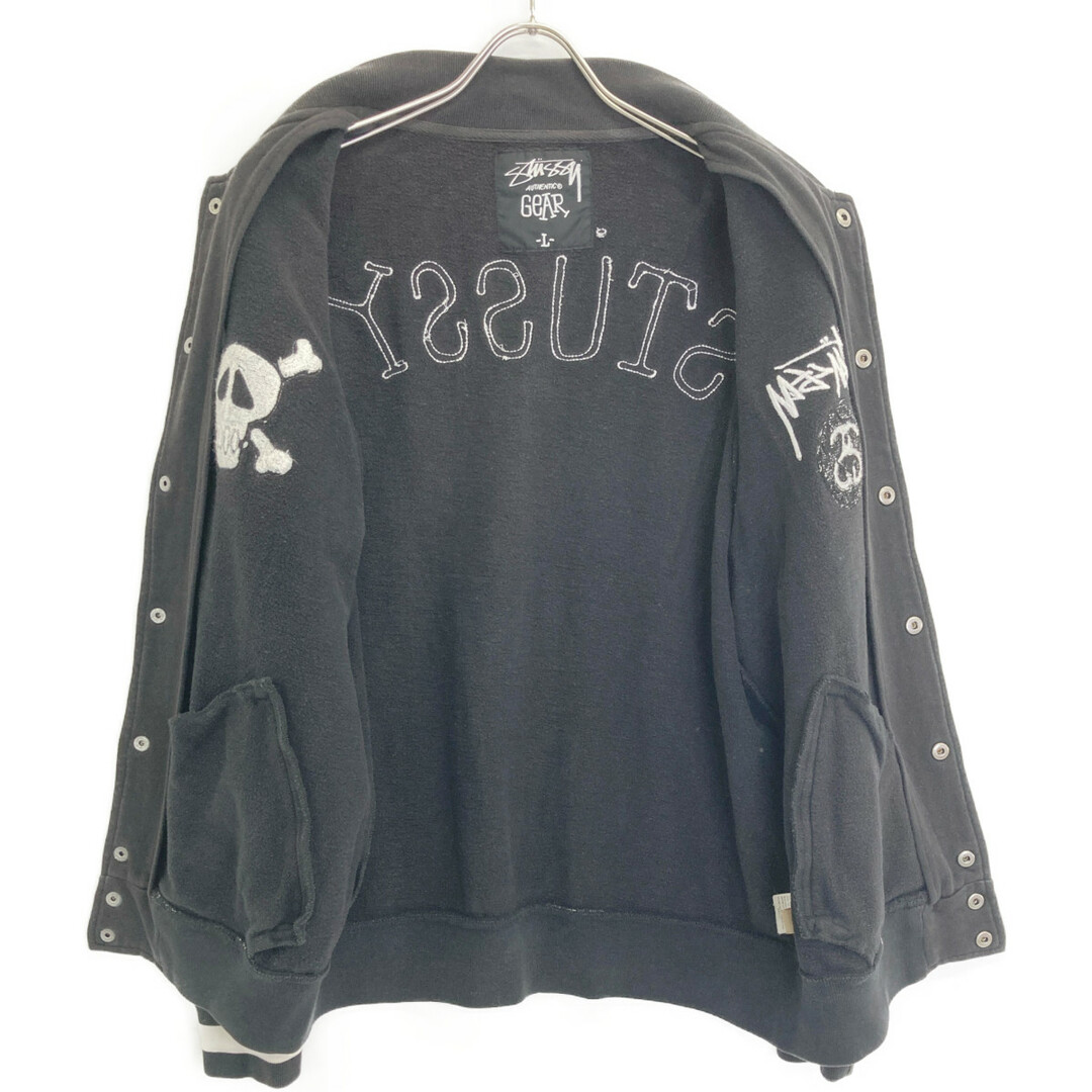 STUSSY - ステューシー ブラック クロスボーン スカル スタジャン Lの通販 by STUSSY - ステューシー ブラック クロスボーン スカル スタジャン Lの通販 by