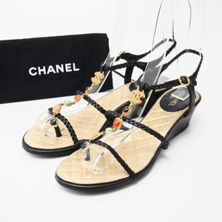CHANEL - CHANEL シャネル サンダル サイズ37C CCロゴ ココ CHANEL - CHANEL シャネル サンダル サイズ37C CCロゴ ココ